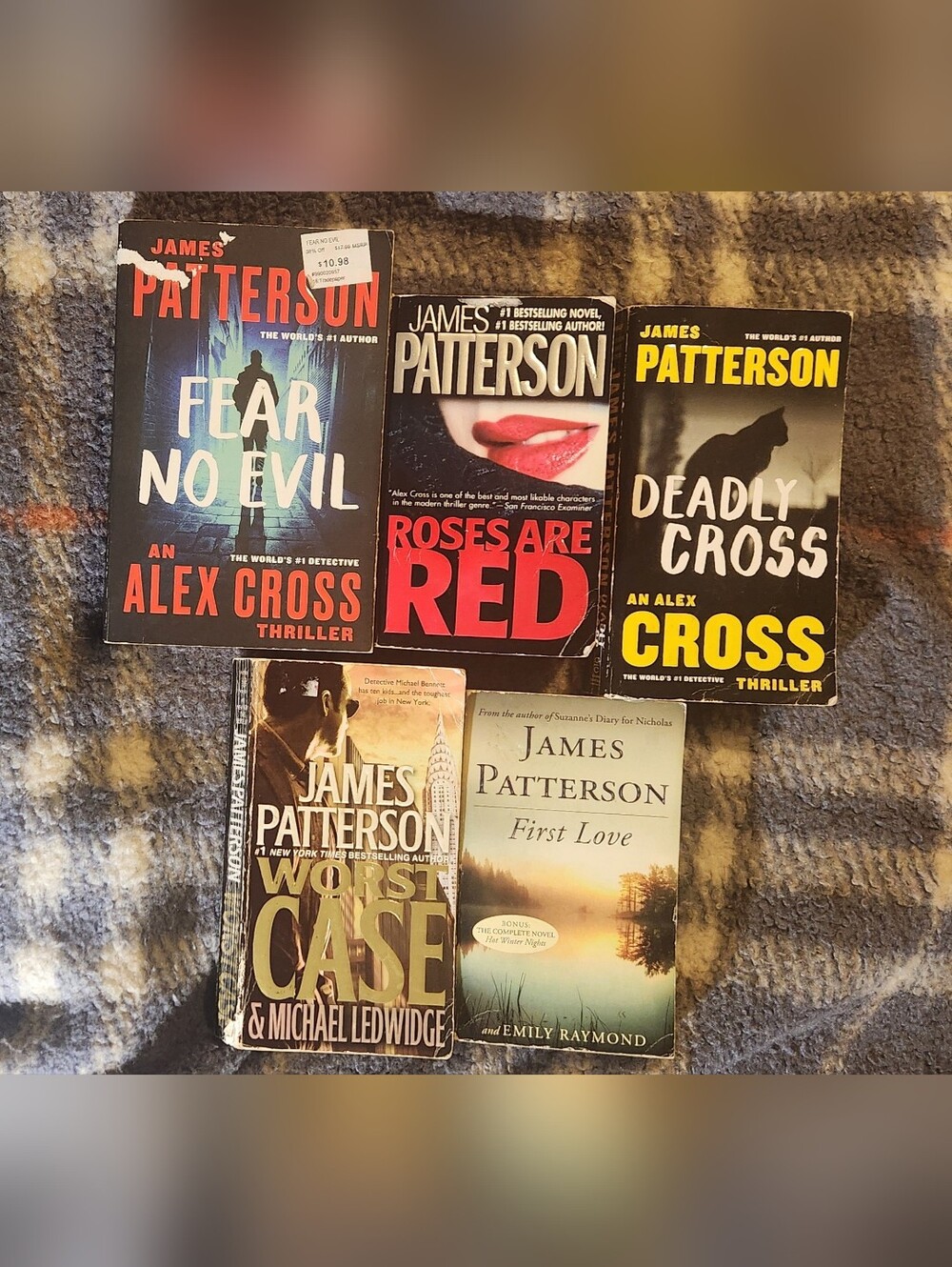 JAMES PATTERSON 5 (Five) Paperback Books
